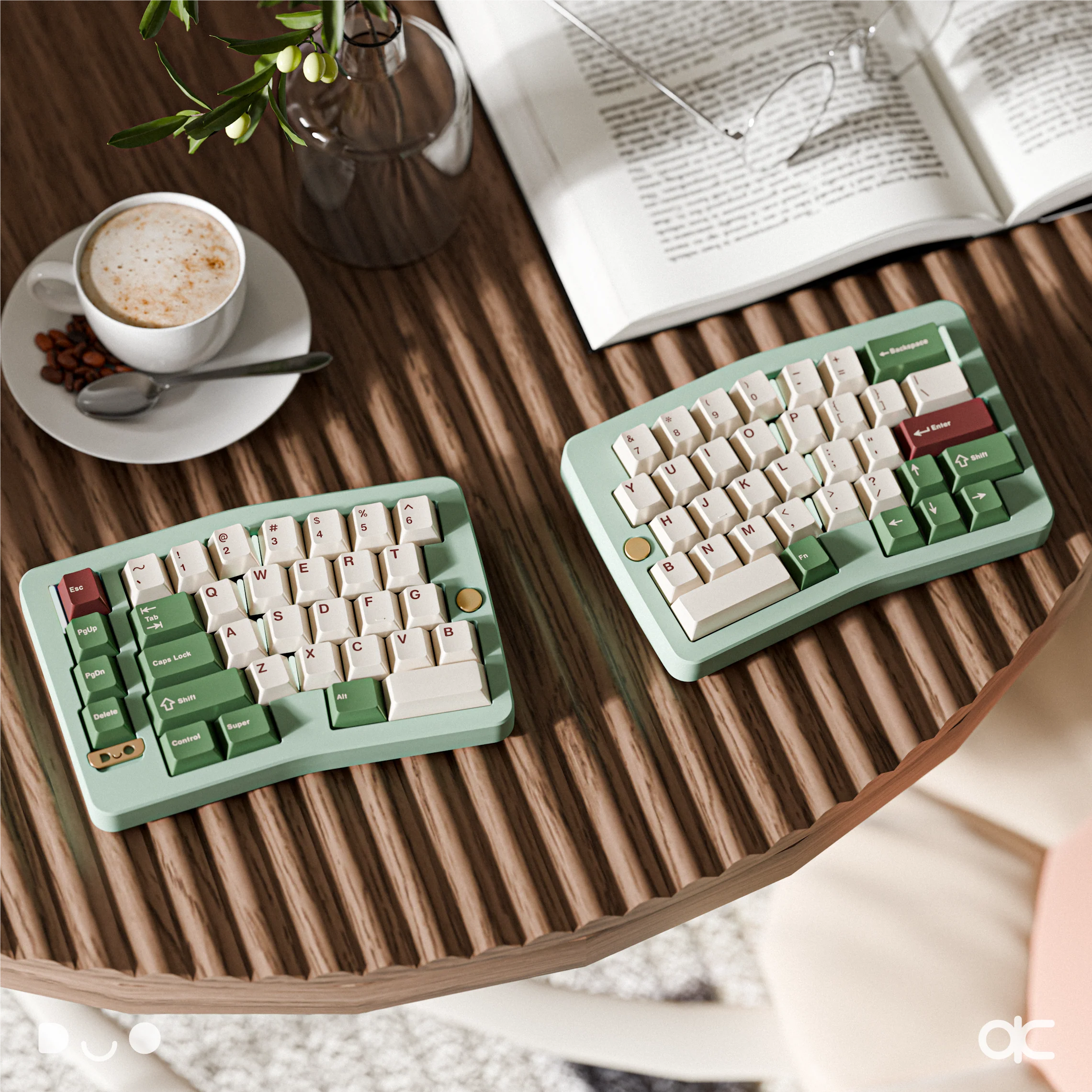 QK Alice Duo - Keyboard Kit (Includes Wrist Rest) - Image 2